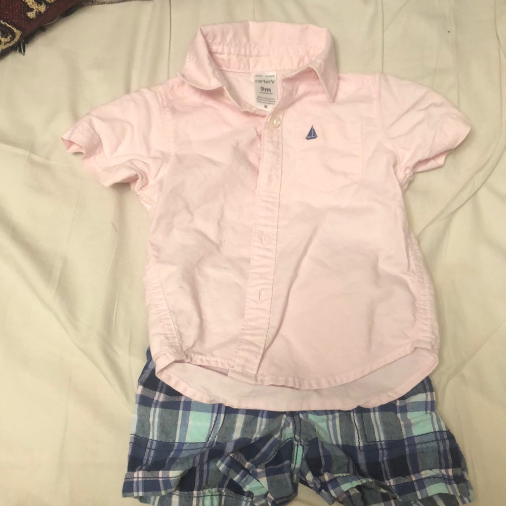 Baby boy 2 piece short set